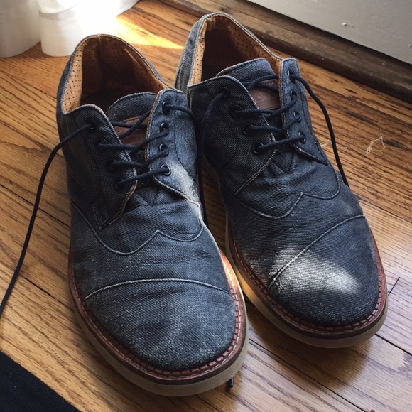 toms preston leather brogue